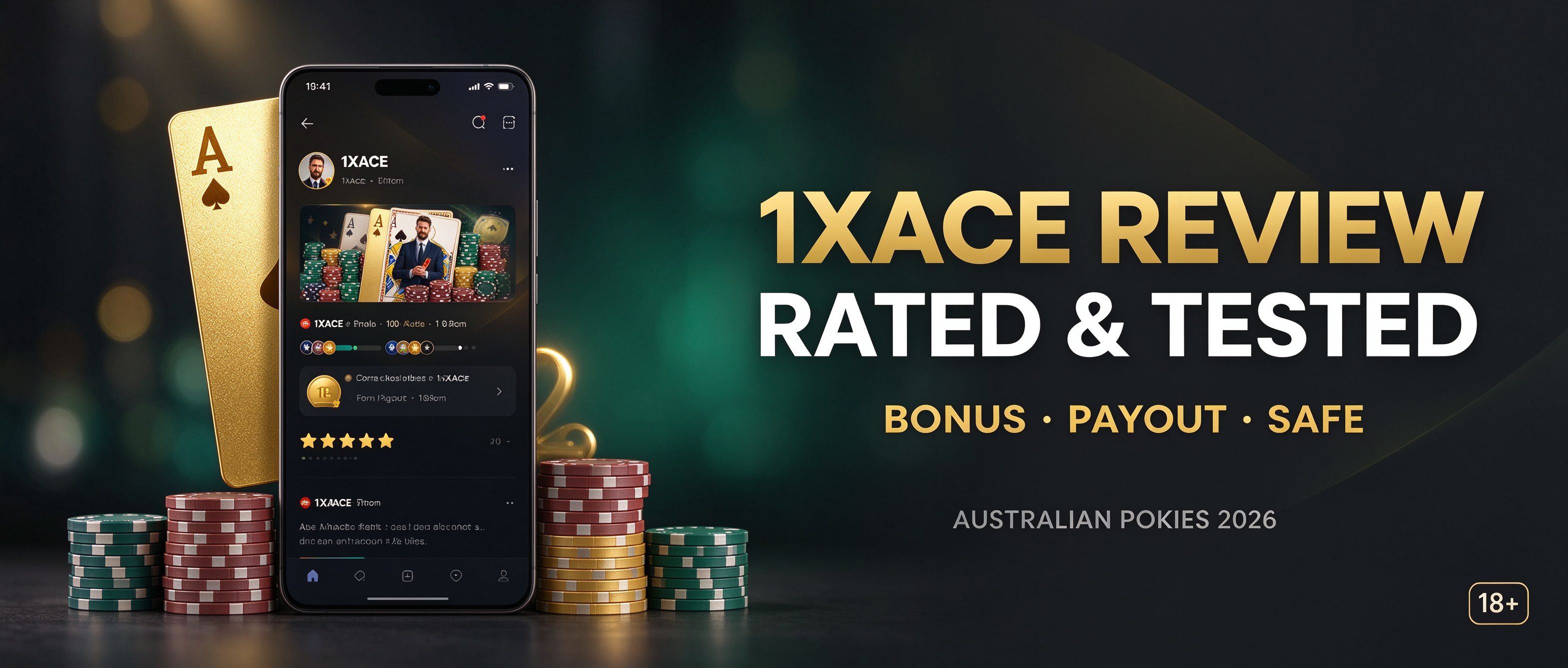 1XACE casino review rated and tested for bonus payout and safety