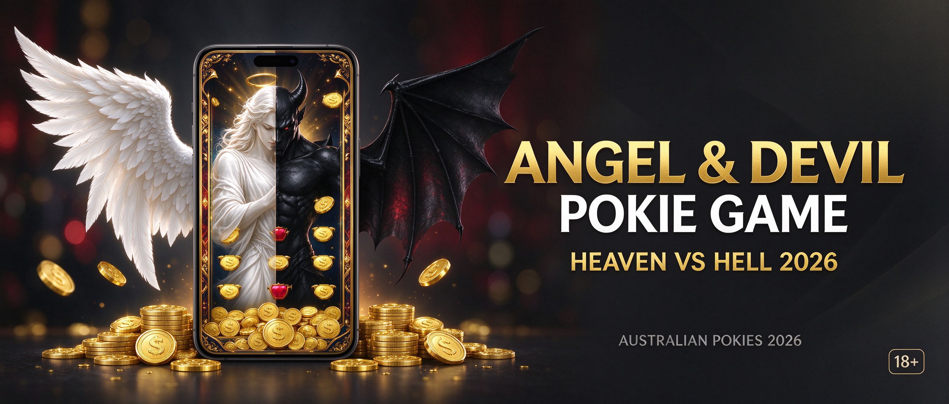 Angel and Devil pokie game, heaven versus hell for Australia 2026