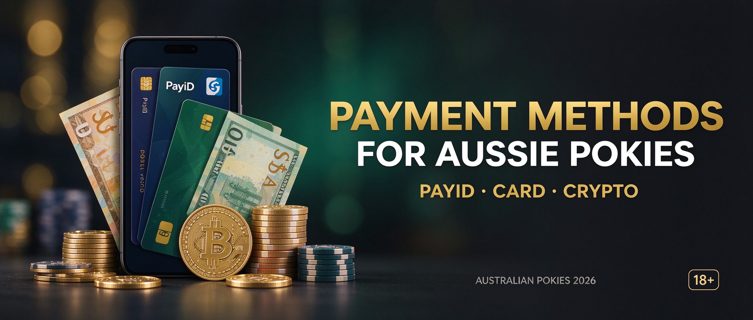 Payment methods for Australian pokies, PayID card and crypto