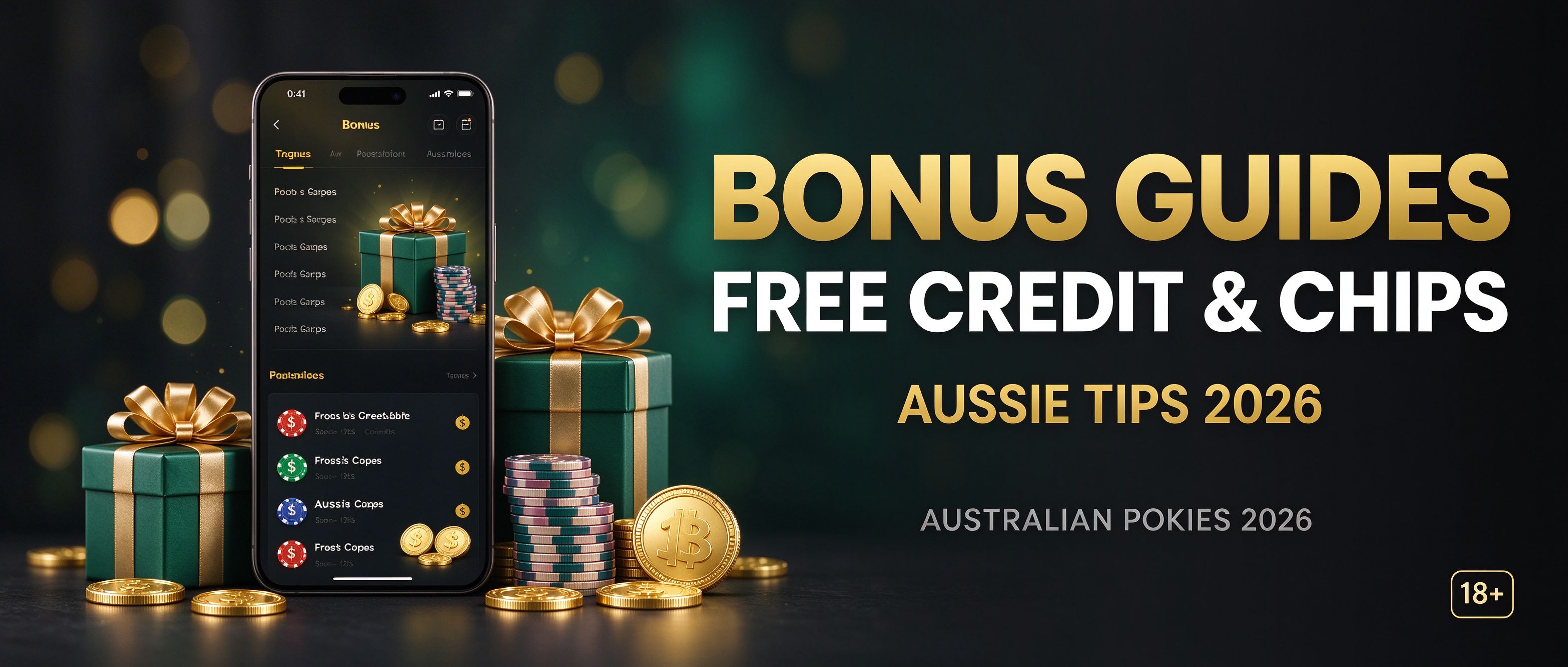 Bonus guides category, free credit and chips Aussie tips 2026