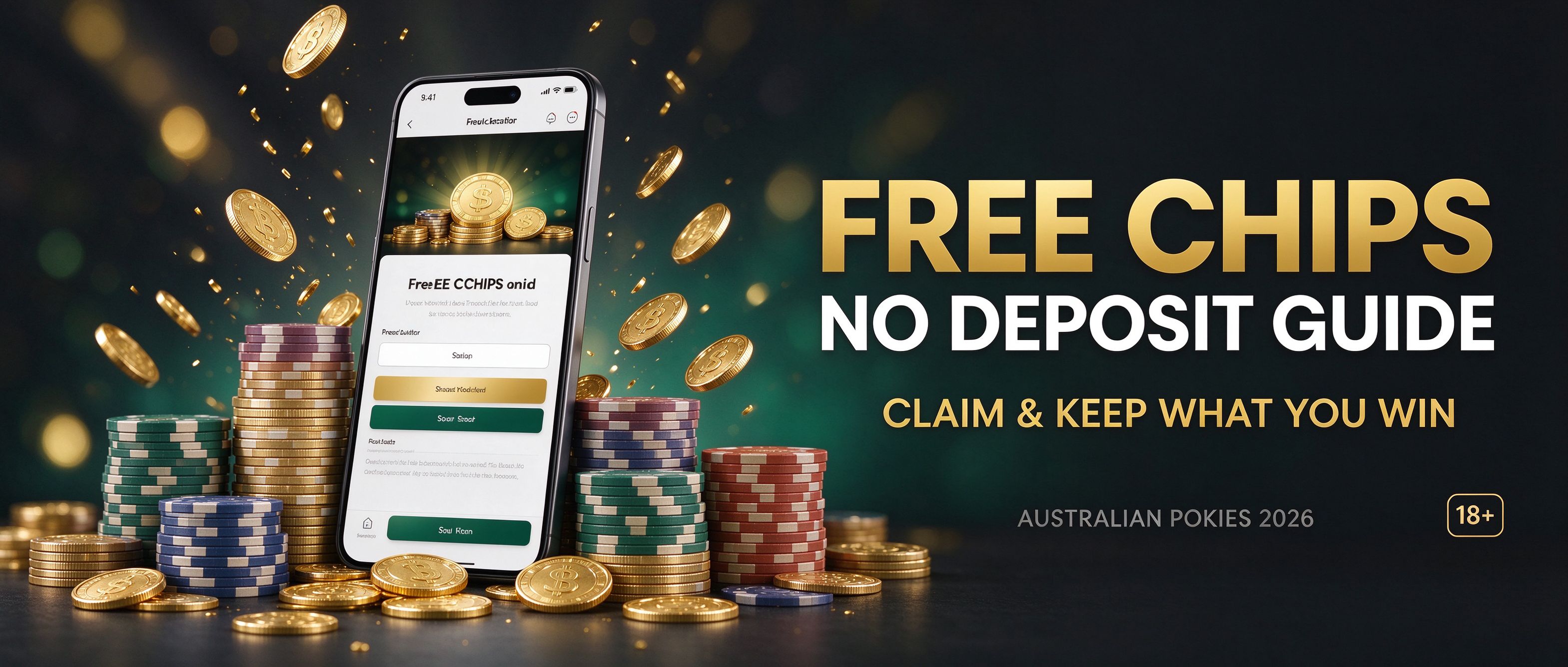Free chips no deposit guide for Australian pokies, claim and keep what you win
