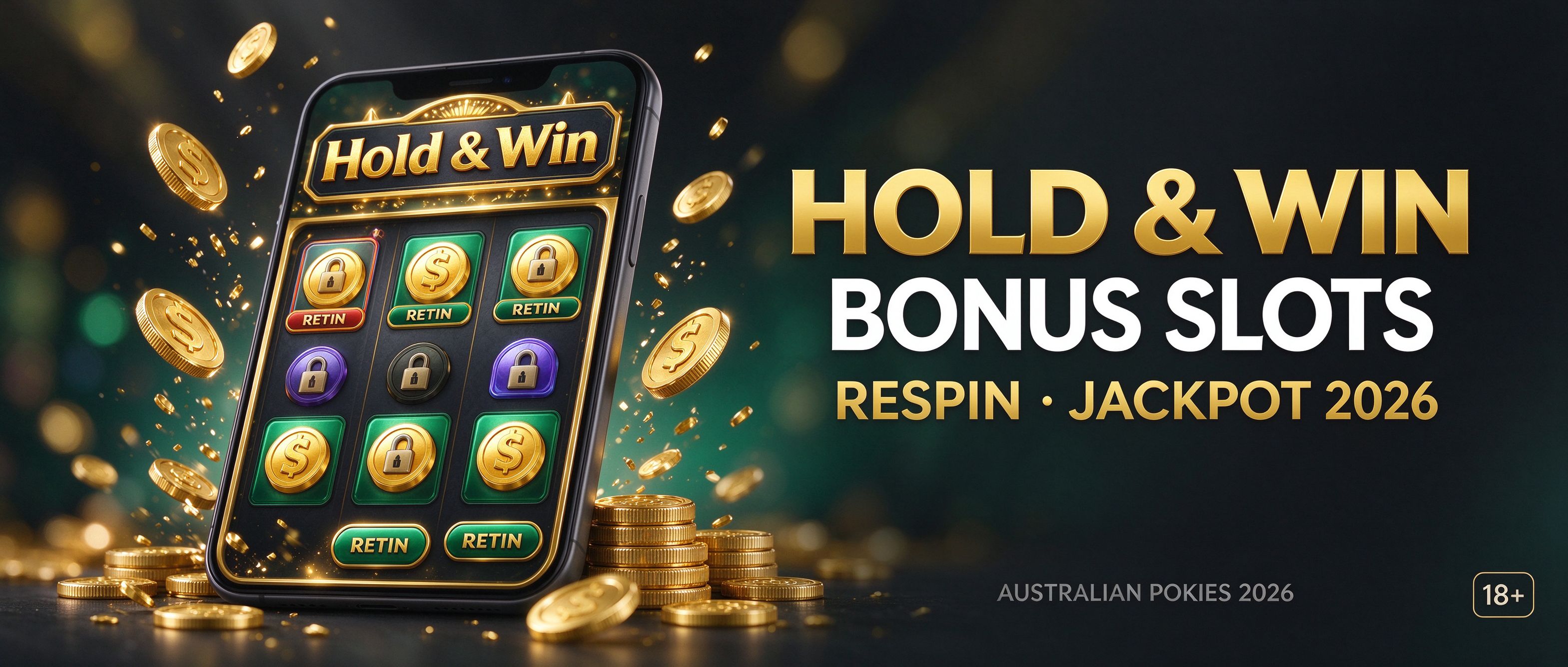Hold and win bonus slots with respin and jackpot for Australian pokies 2026