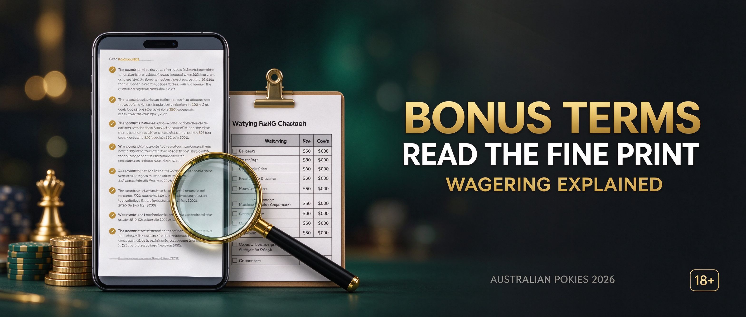 How to read casino bonus terms, wagering and fine print explained