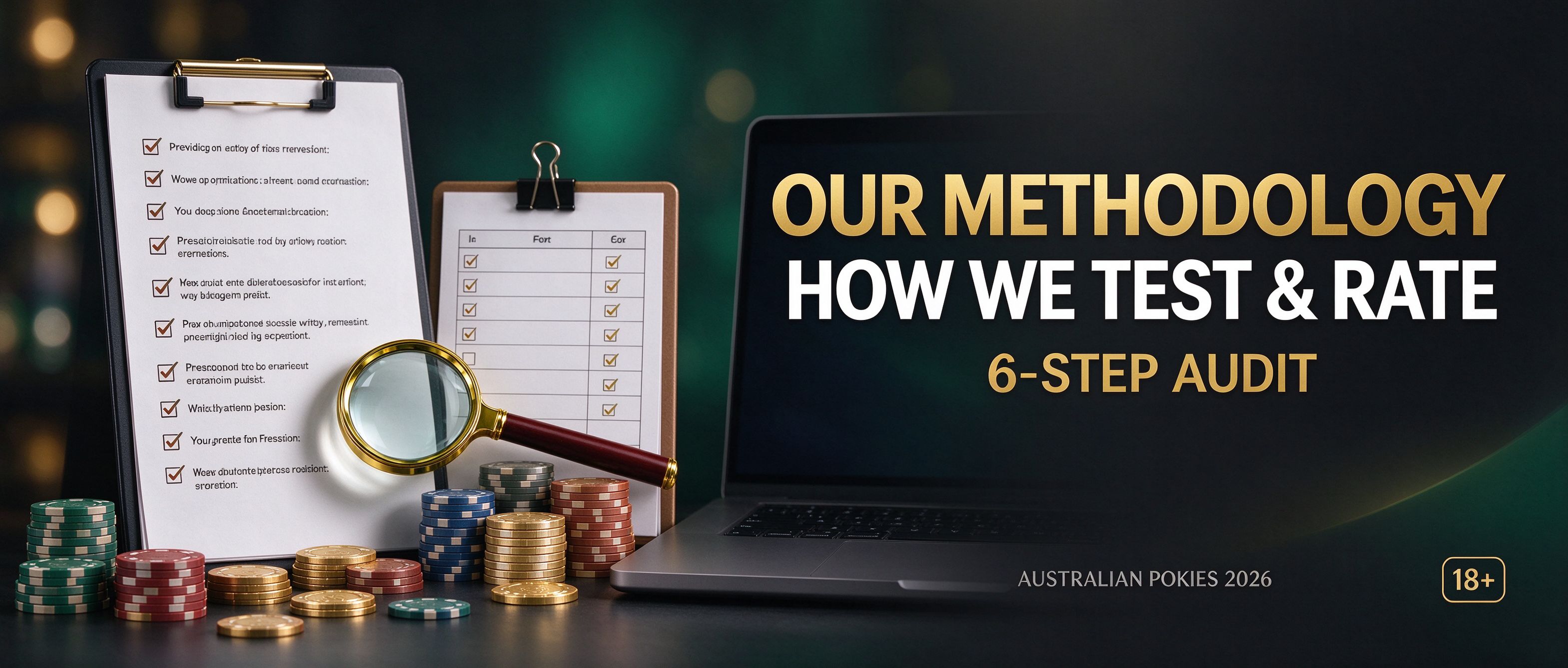 Our methodology, how we test and rate casinos in a 6-step audit