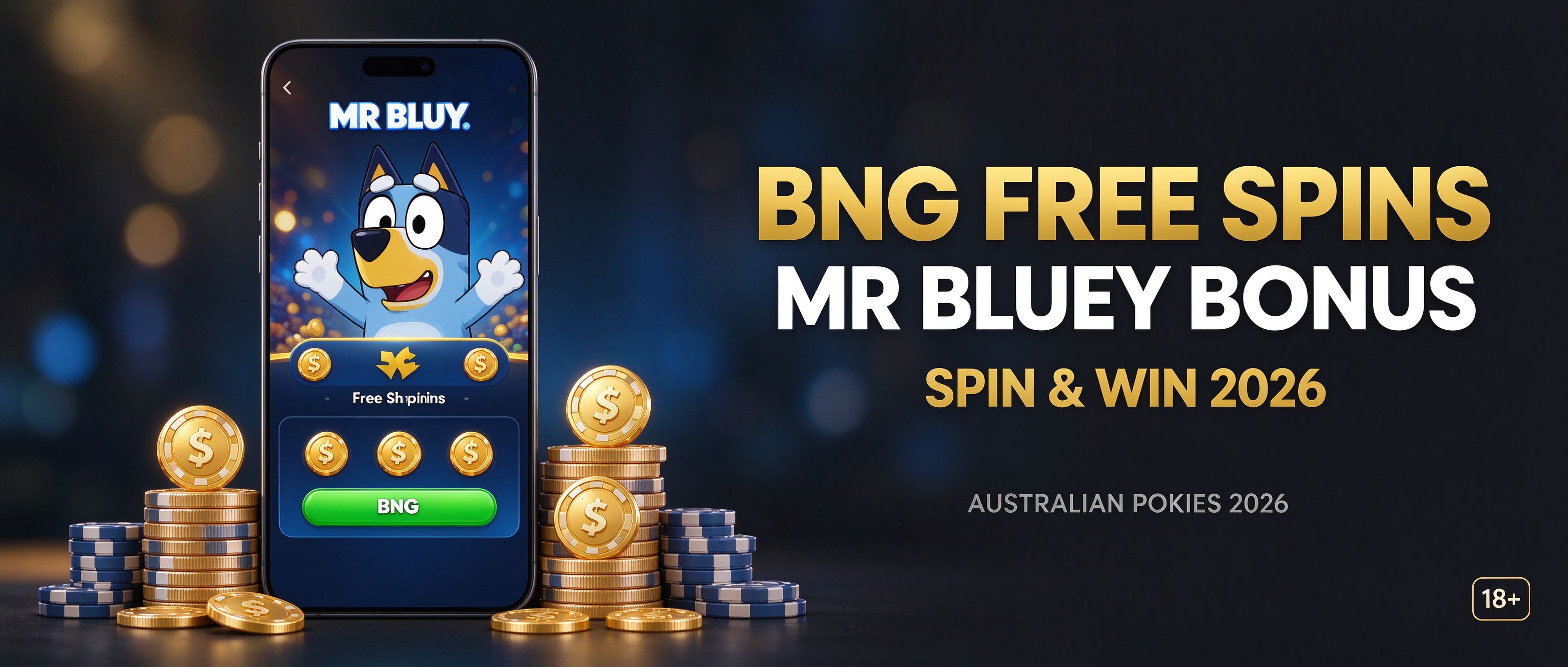 MR BLUEY BNG free spins bonus, spin and win in 2026