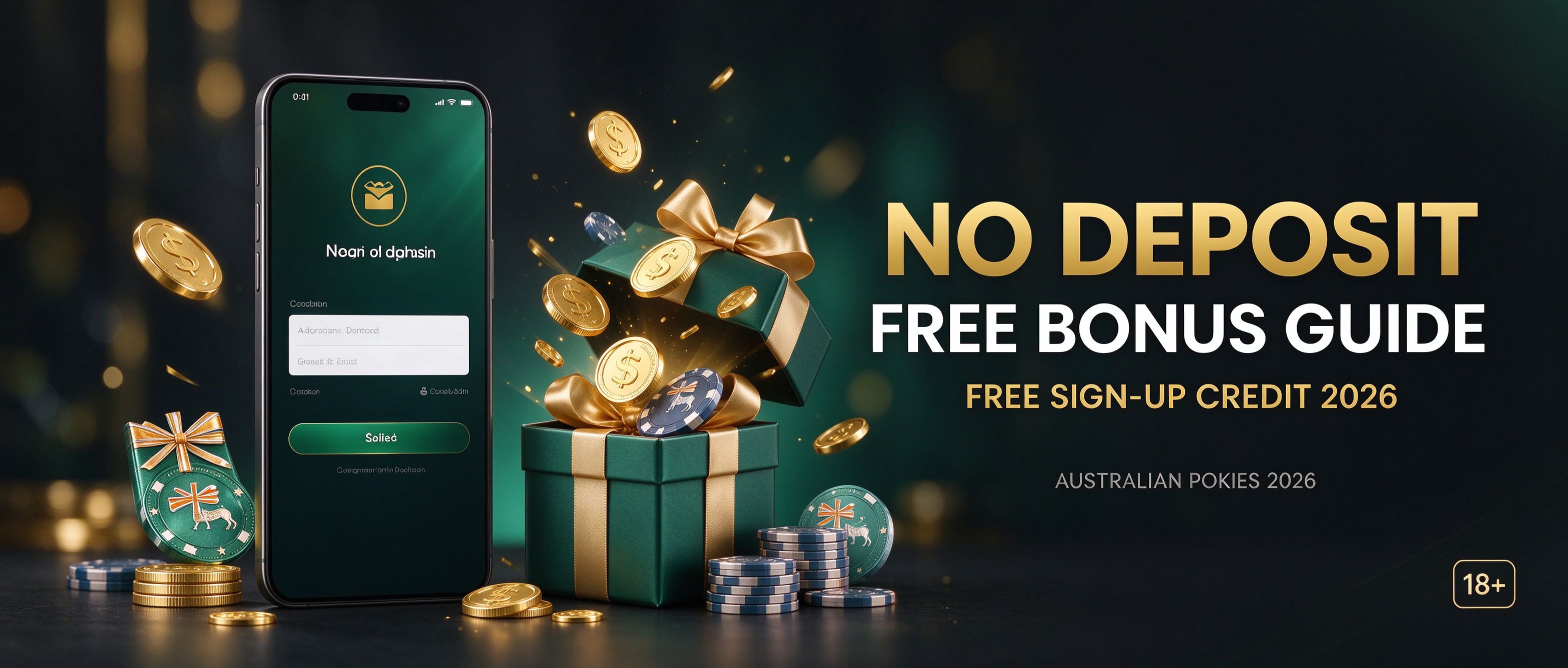 No deposit free bonus guide, free sign-up credit for Australian pokies 2026
