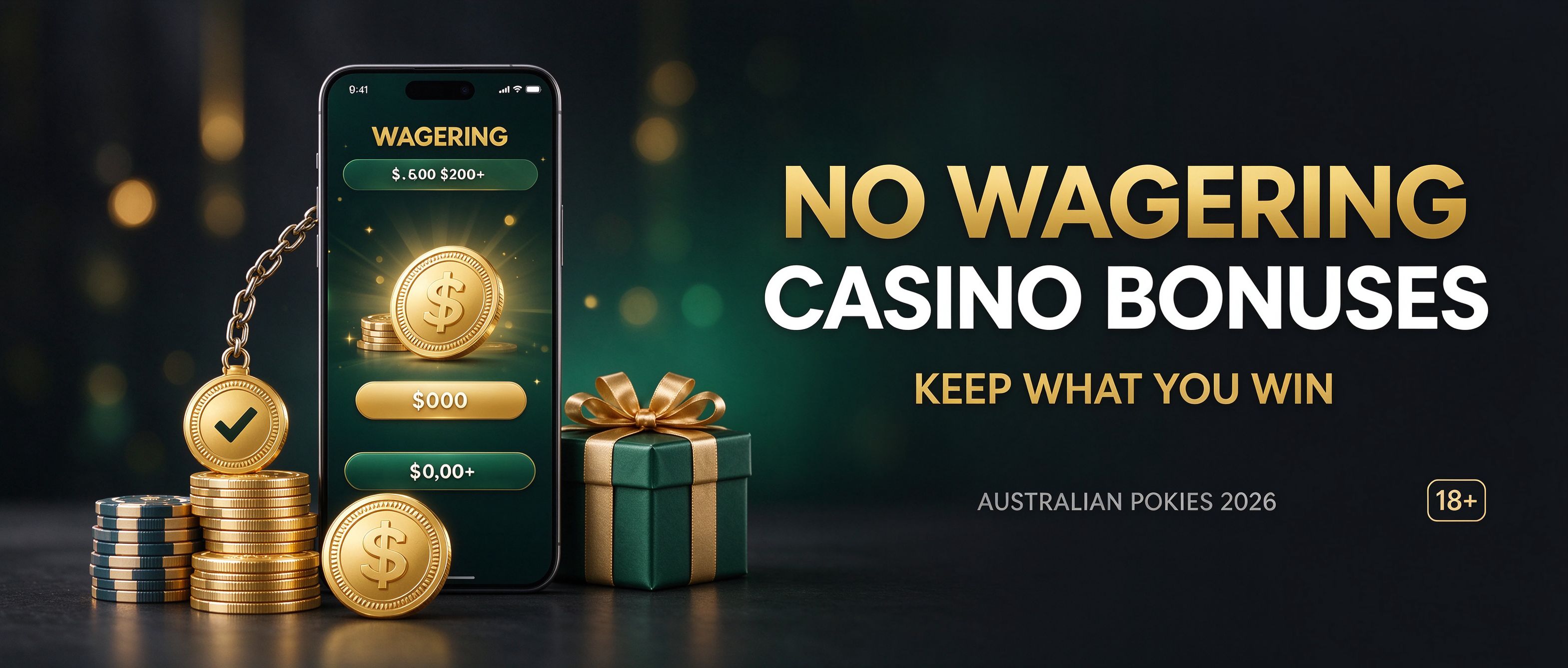 No wagering casino bonuses, keep what you win on Australian pokies