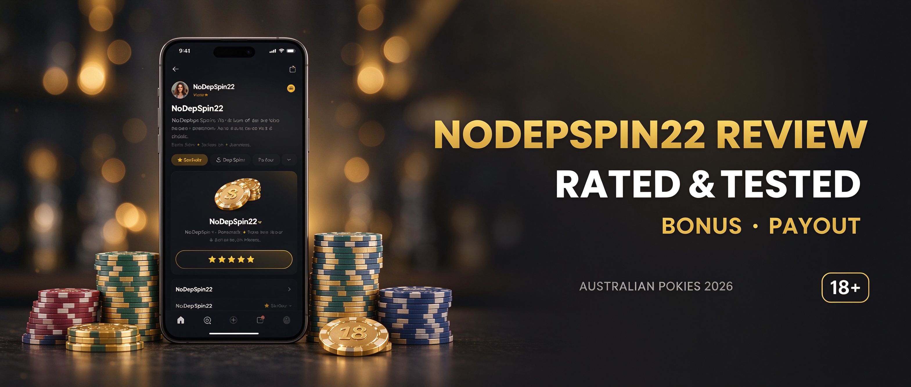 NoDepSpin22 casino review rated and tested for bonus and payout