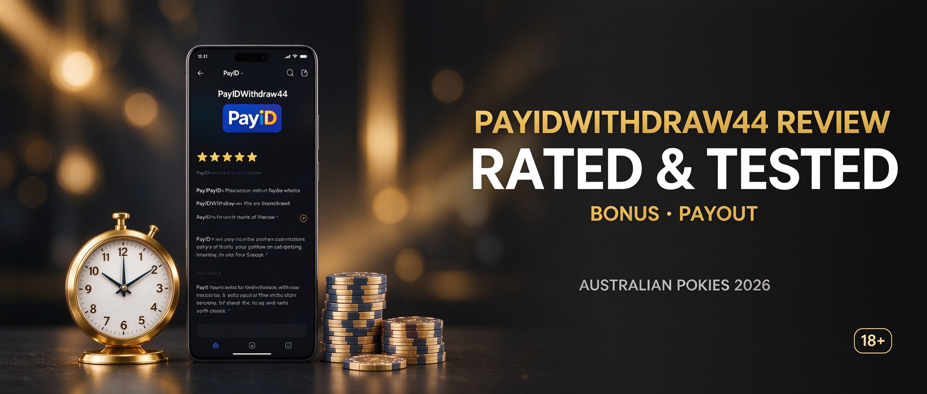 PayIDWithdraw44 casino review rated and tested for bonus and payout
