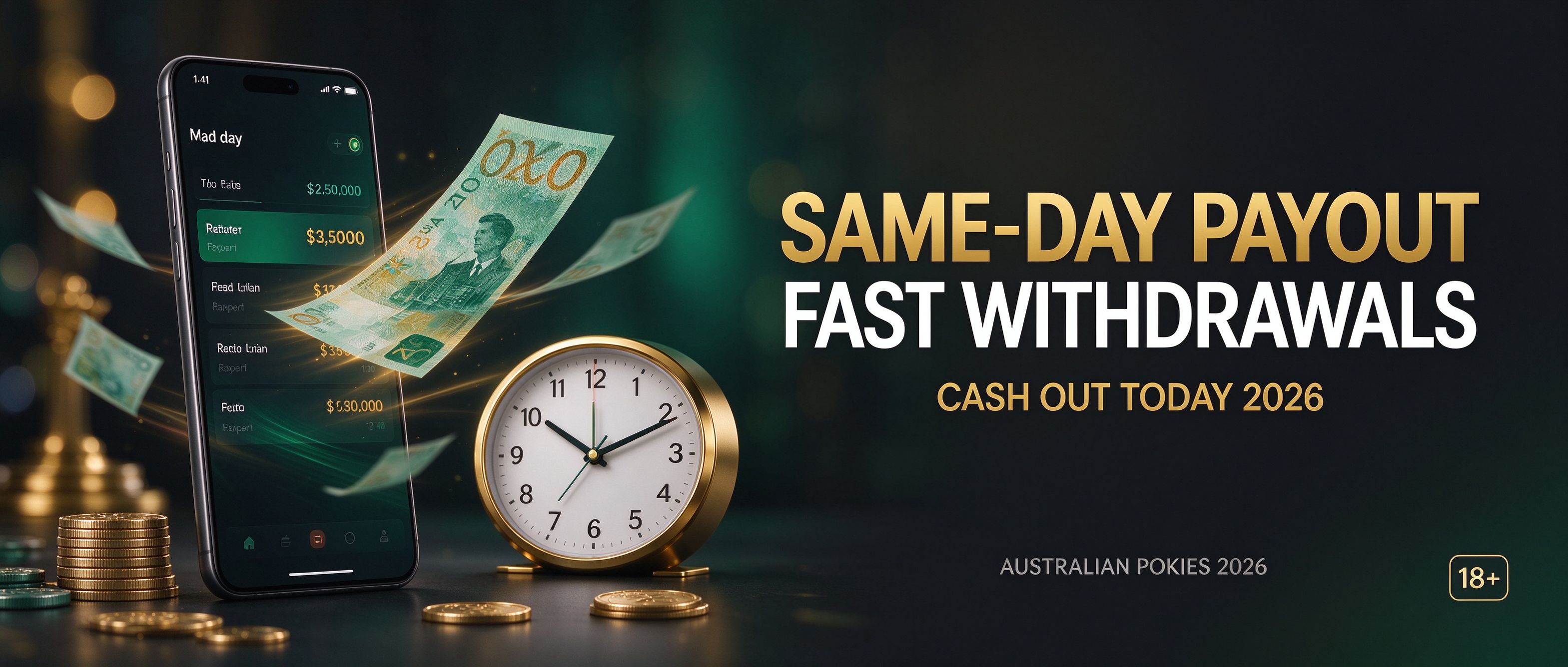 Same-day payout fast withdrawals, cash out today on Australian pokies