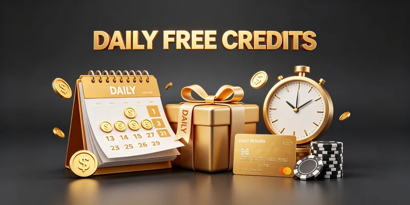 Daily free credits for returning Australian players - claim every day with no deposit
