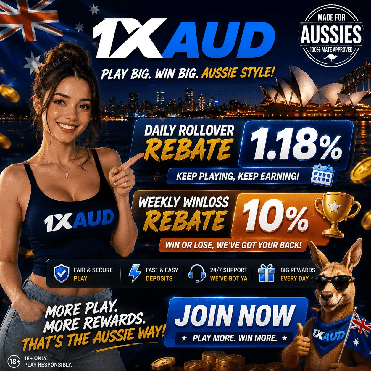 1XAUD — Sign Up Free $199