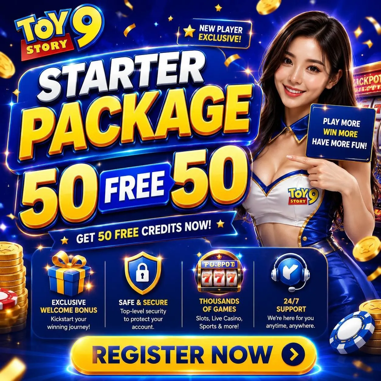 TOY STORY 9 — Lucky Wheel Up To $999